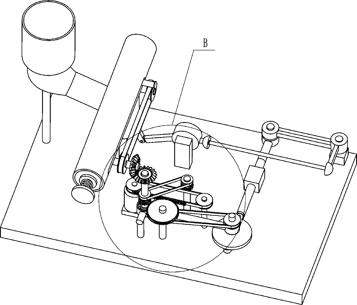 Automatic tennis ball launching device