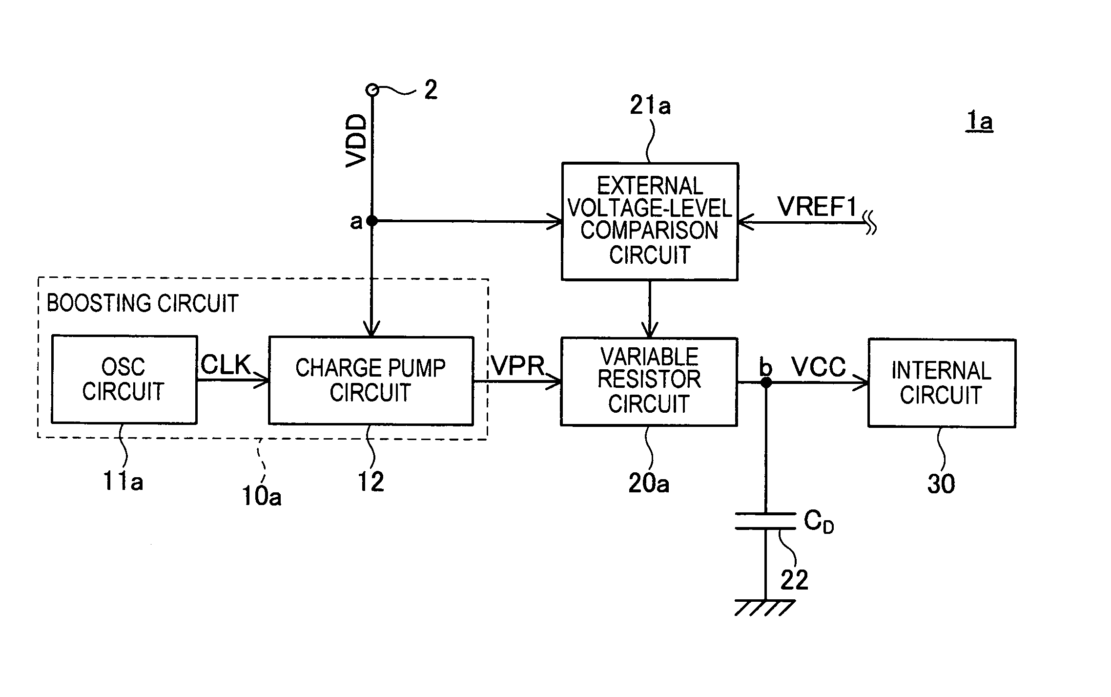 Semiconductor device having boosting circuit