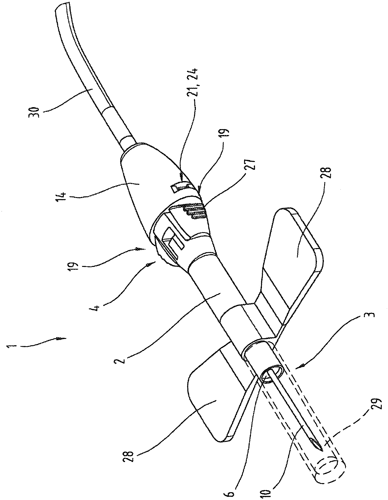 Safety needle arrangement and method for drawing liquid from a body