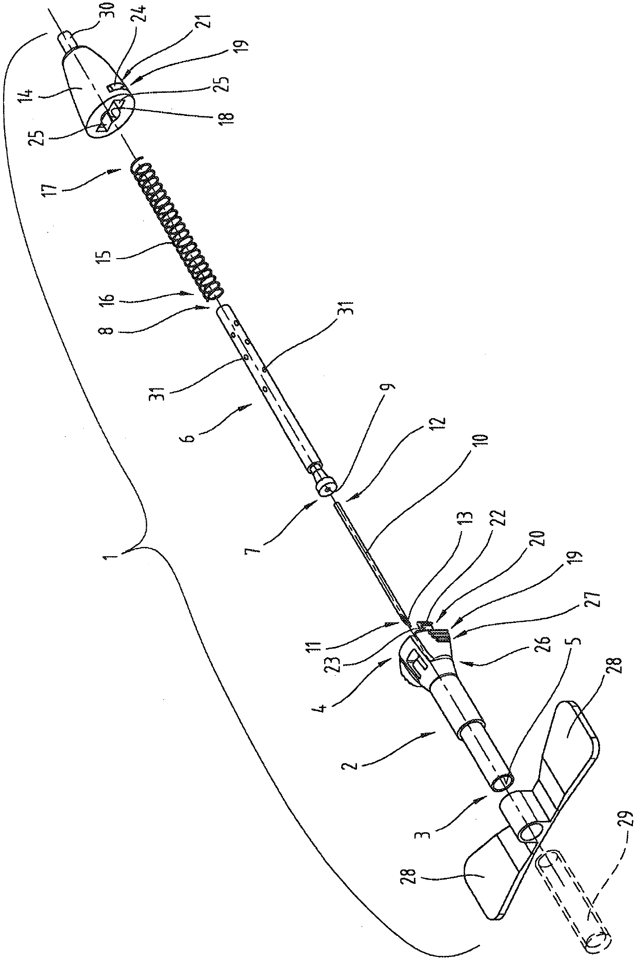 Safety needle arrangement and method for drawing liquid from a body