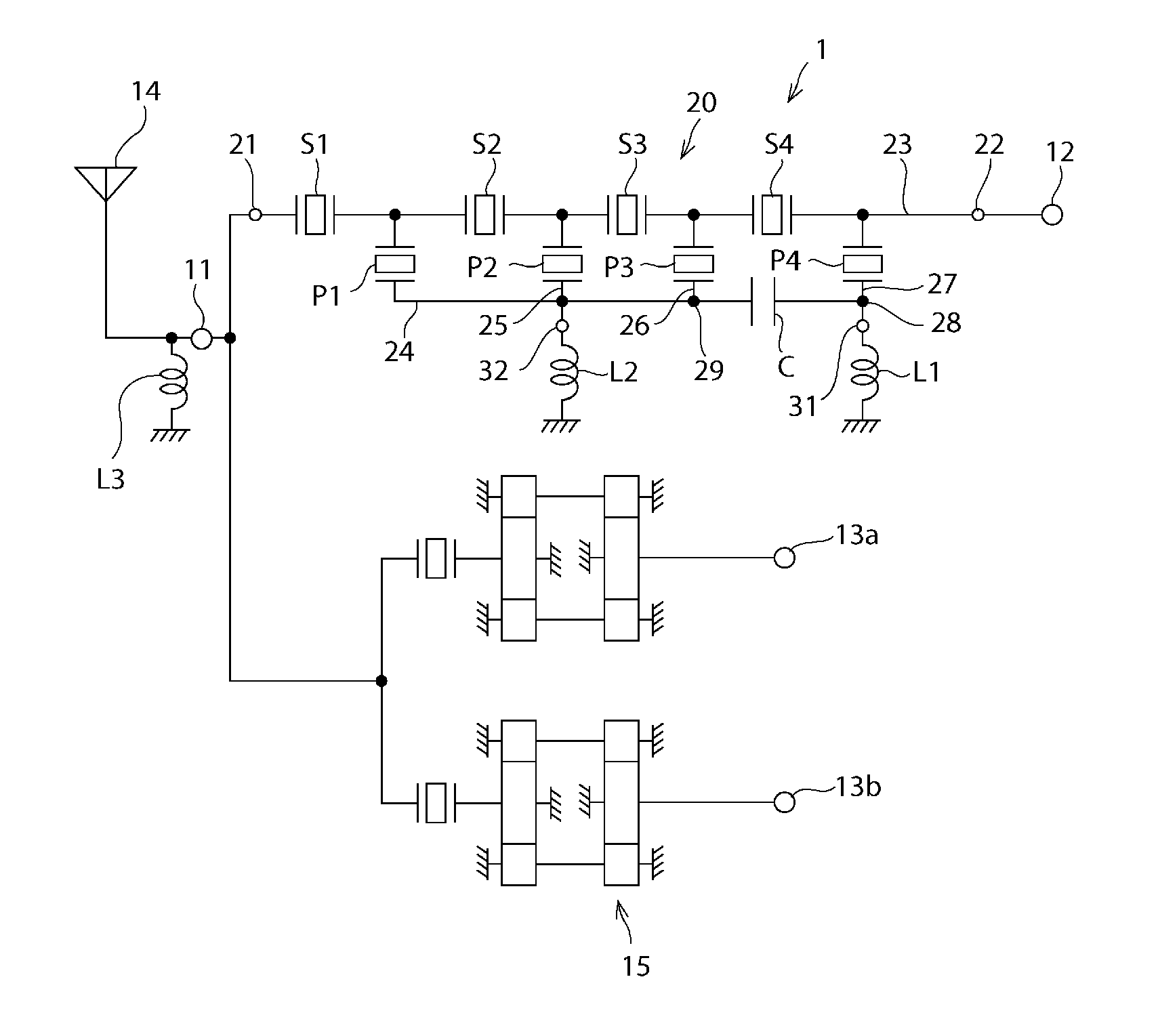 Elastic wave filter device