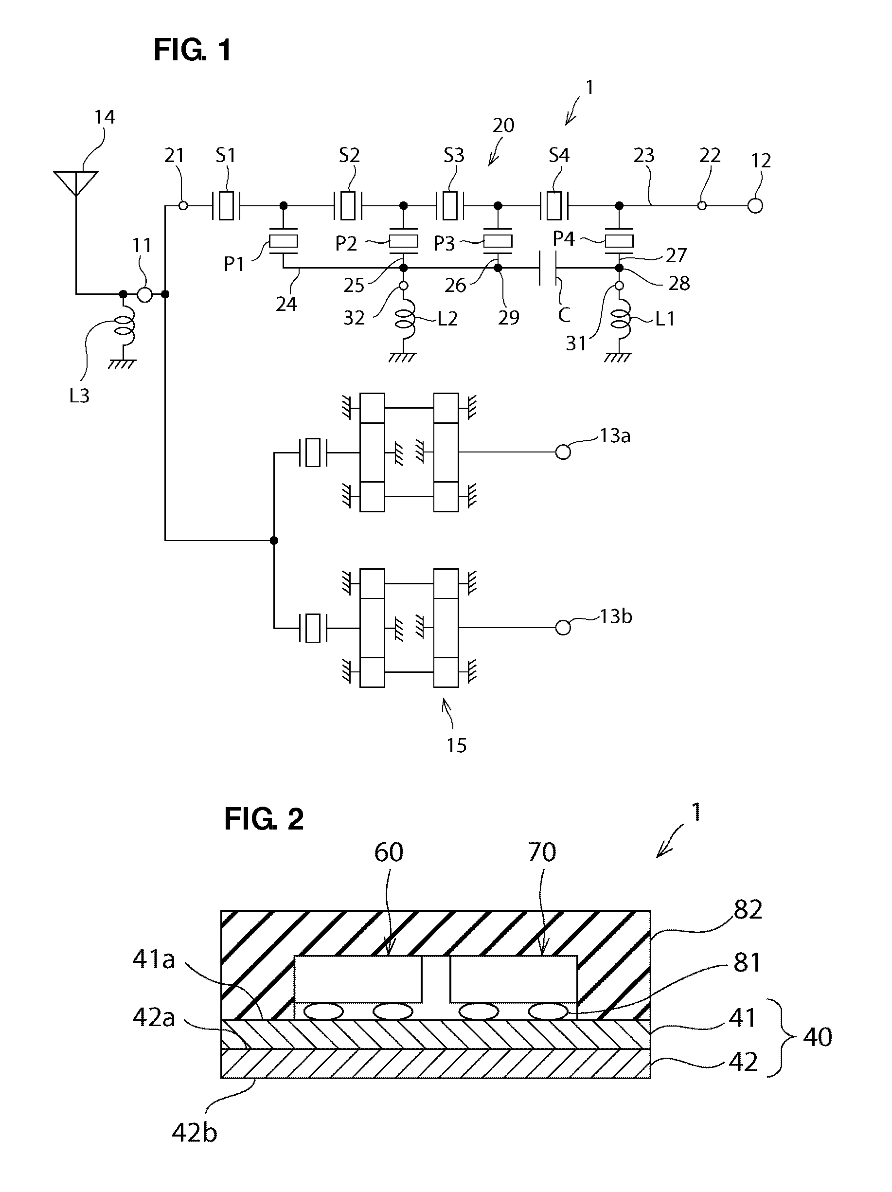 Elastic wave filter device