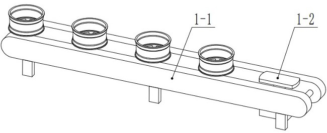 Hub surface defect automatic detection device