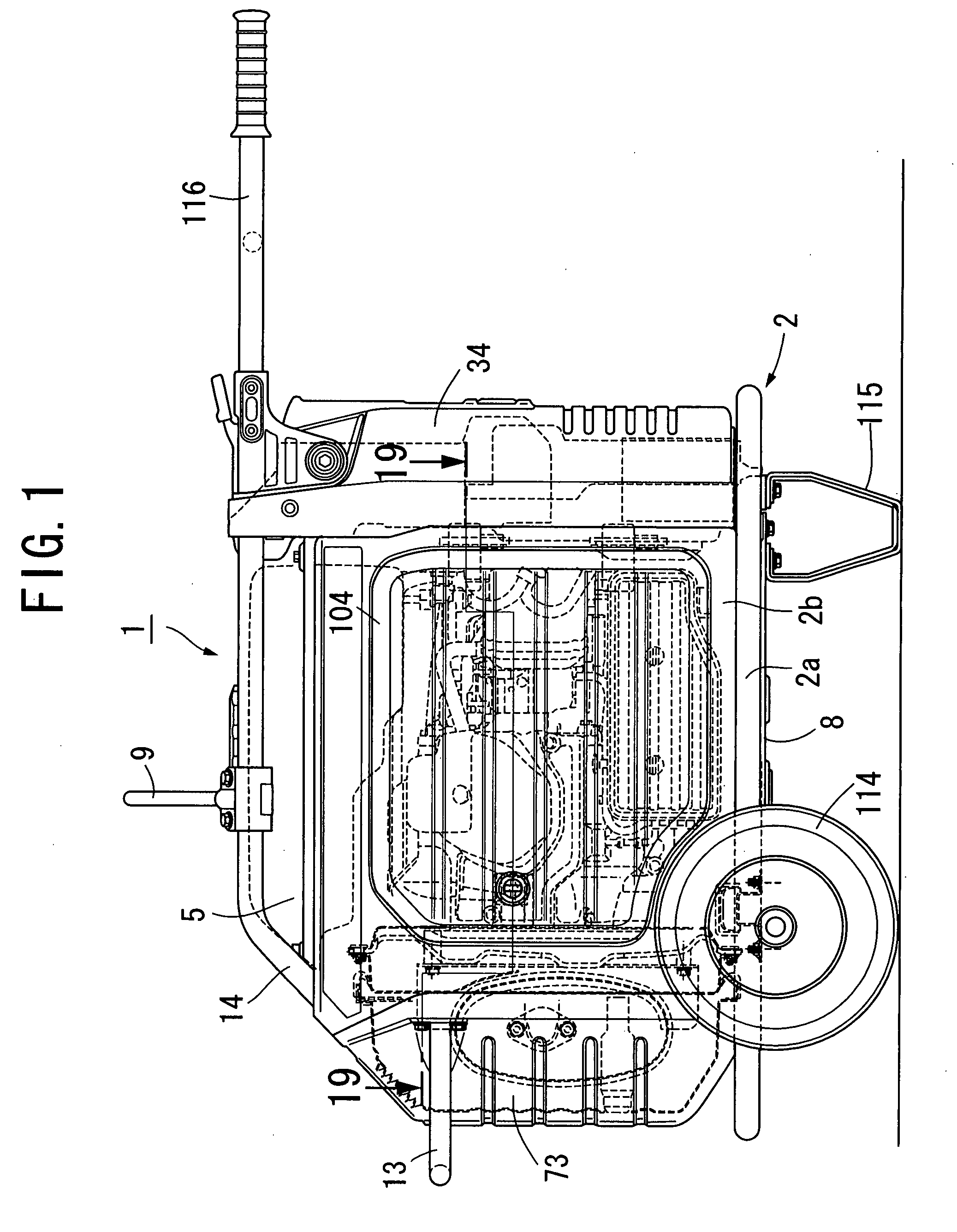 Engine-driven work machine