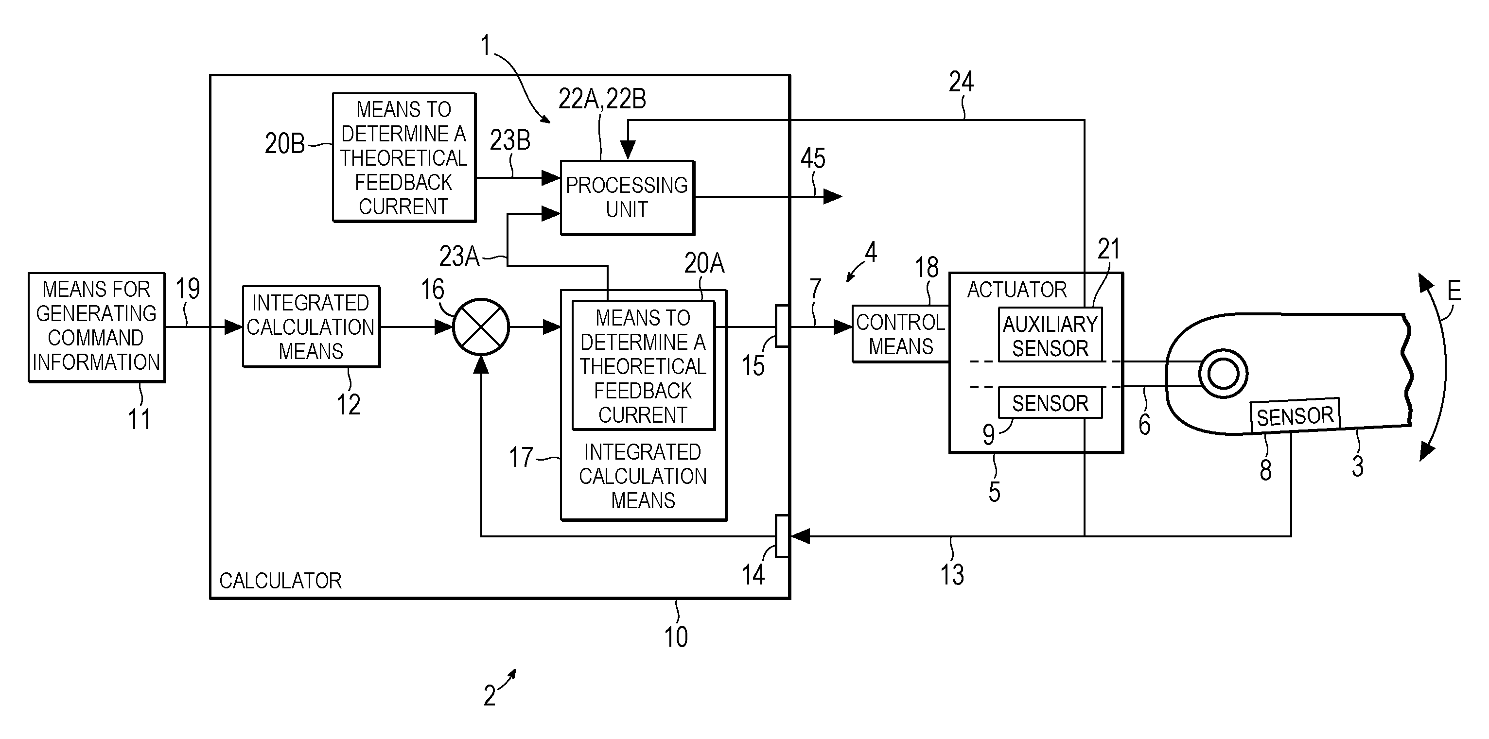 Method and device for detecting an uncontrolled movement of an aircraft control surface