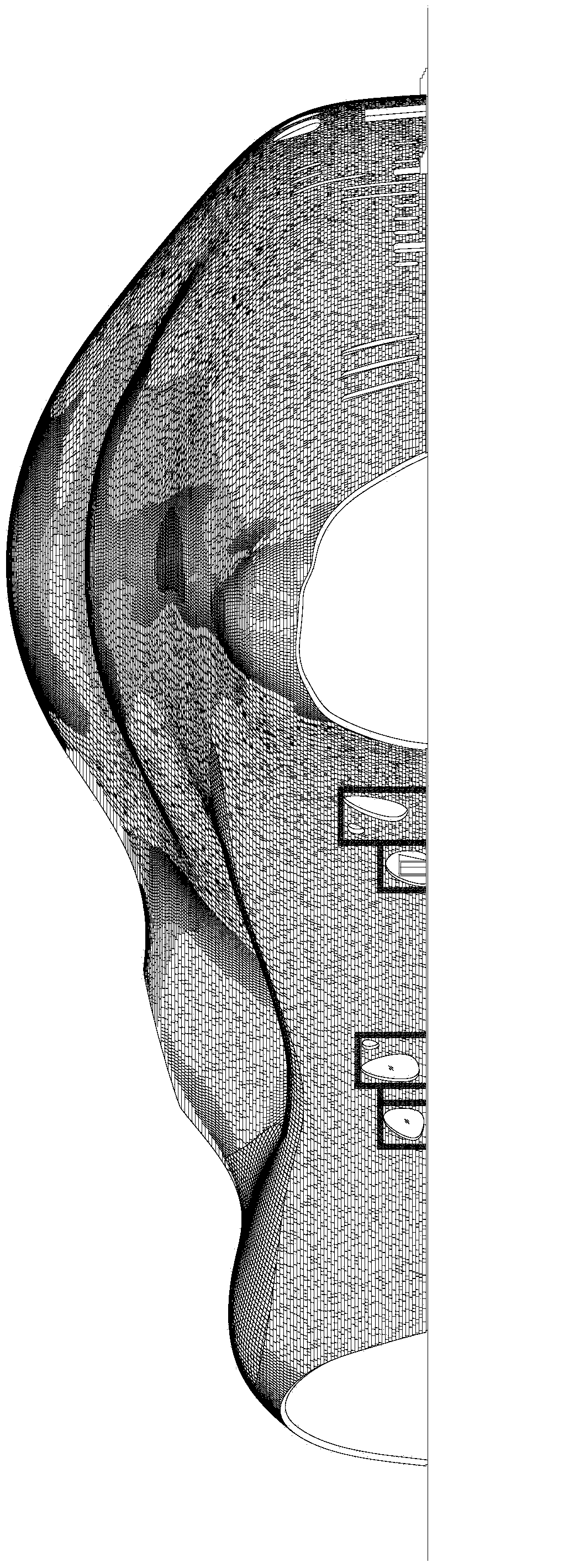 Method for constructing special-shaped thin shell of concrete structure