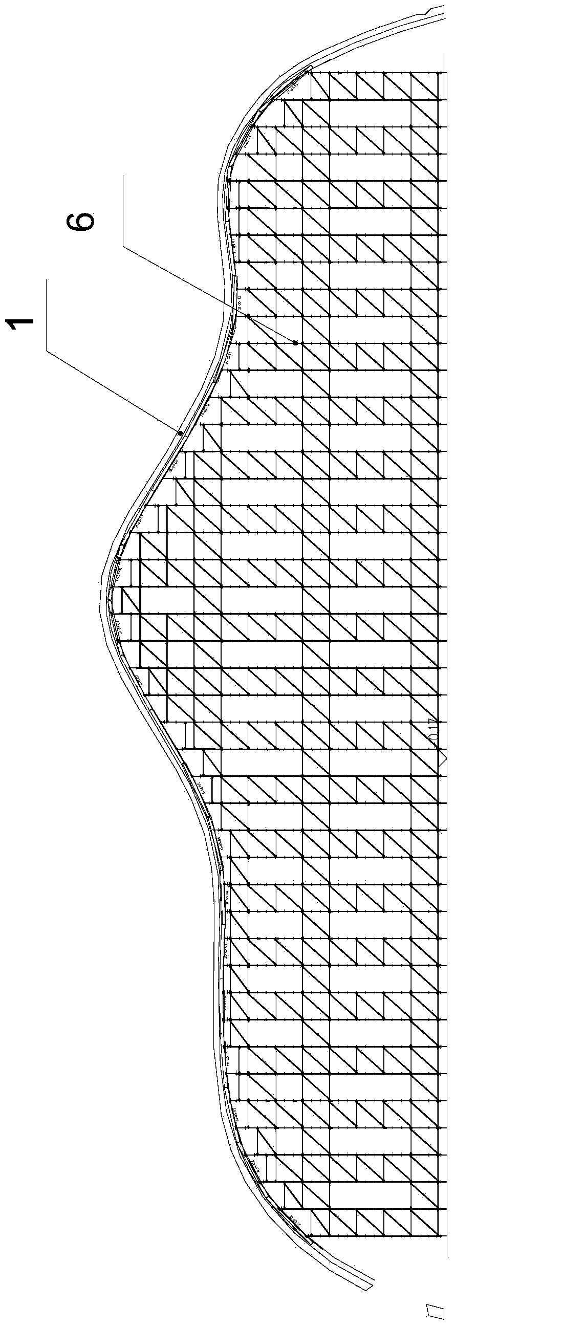 Method for constructing special-shaped thin shell of concrete structure