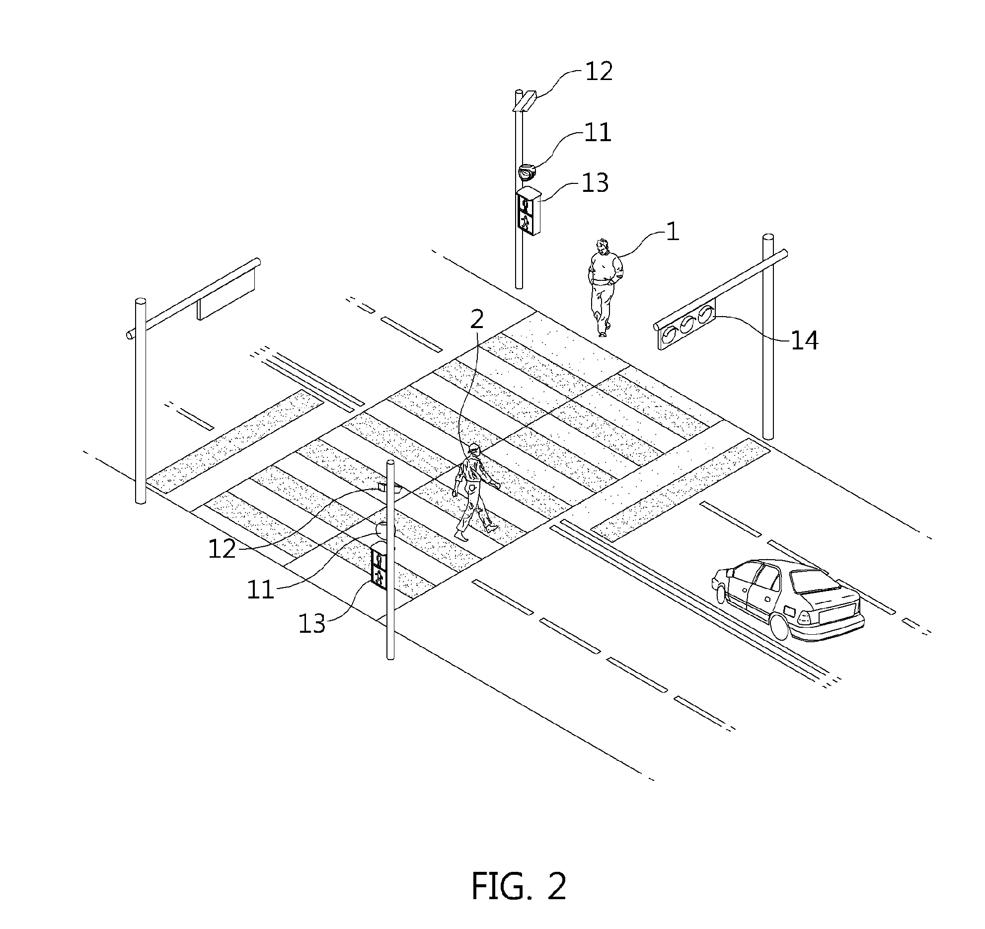 Apparatus and method for managing safety of pedestrian at crosswalk