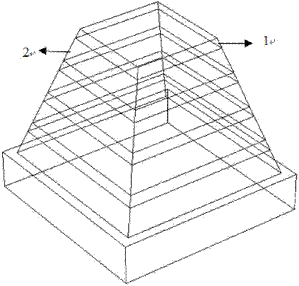 Structure of broadband wave absorber and preparation method