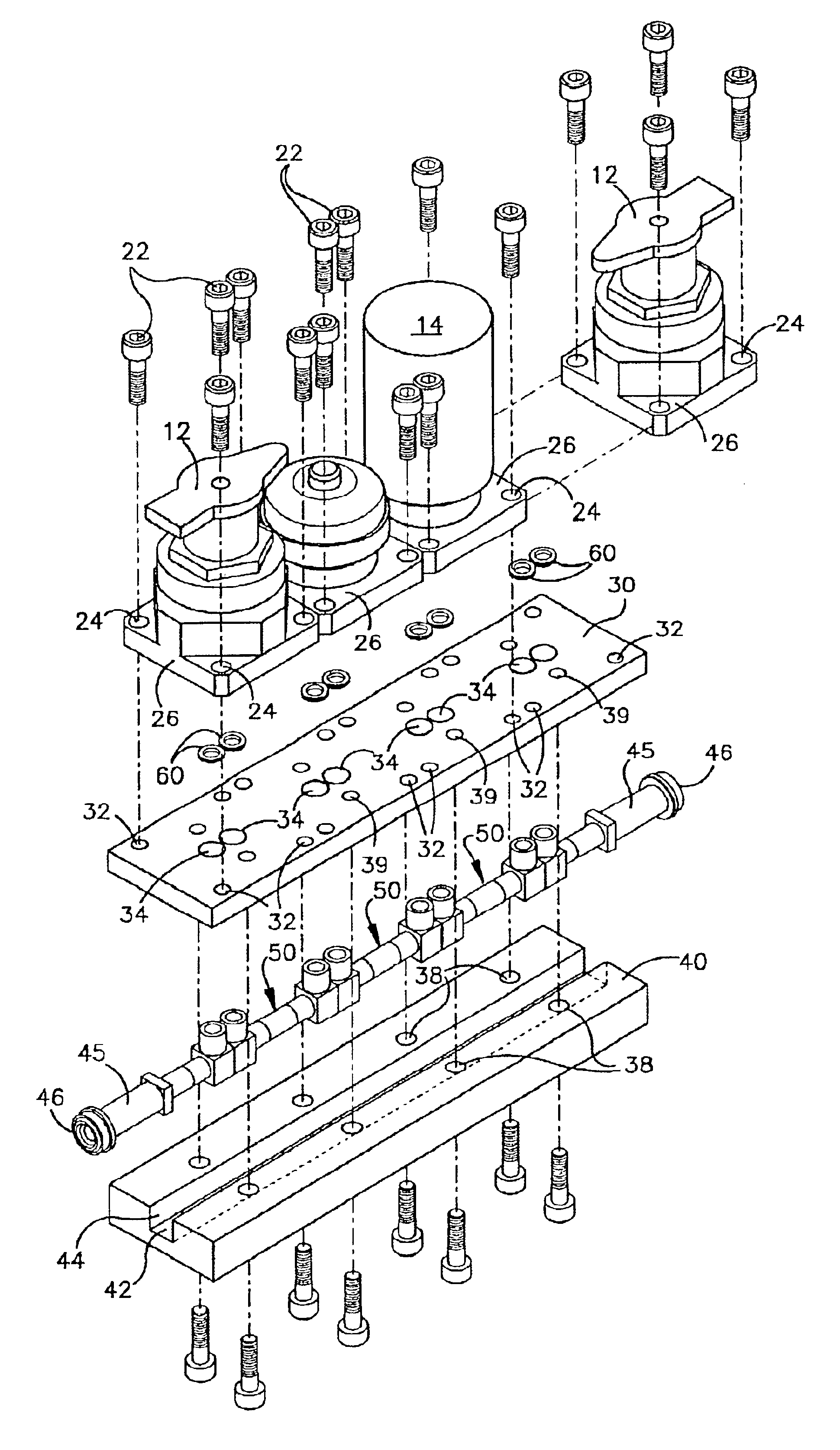 Modular surface mount manifold