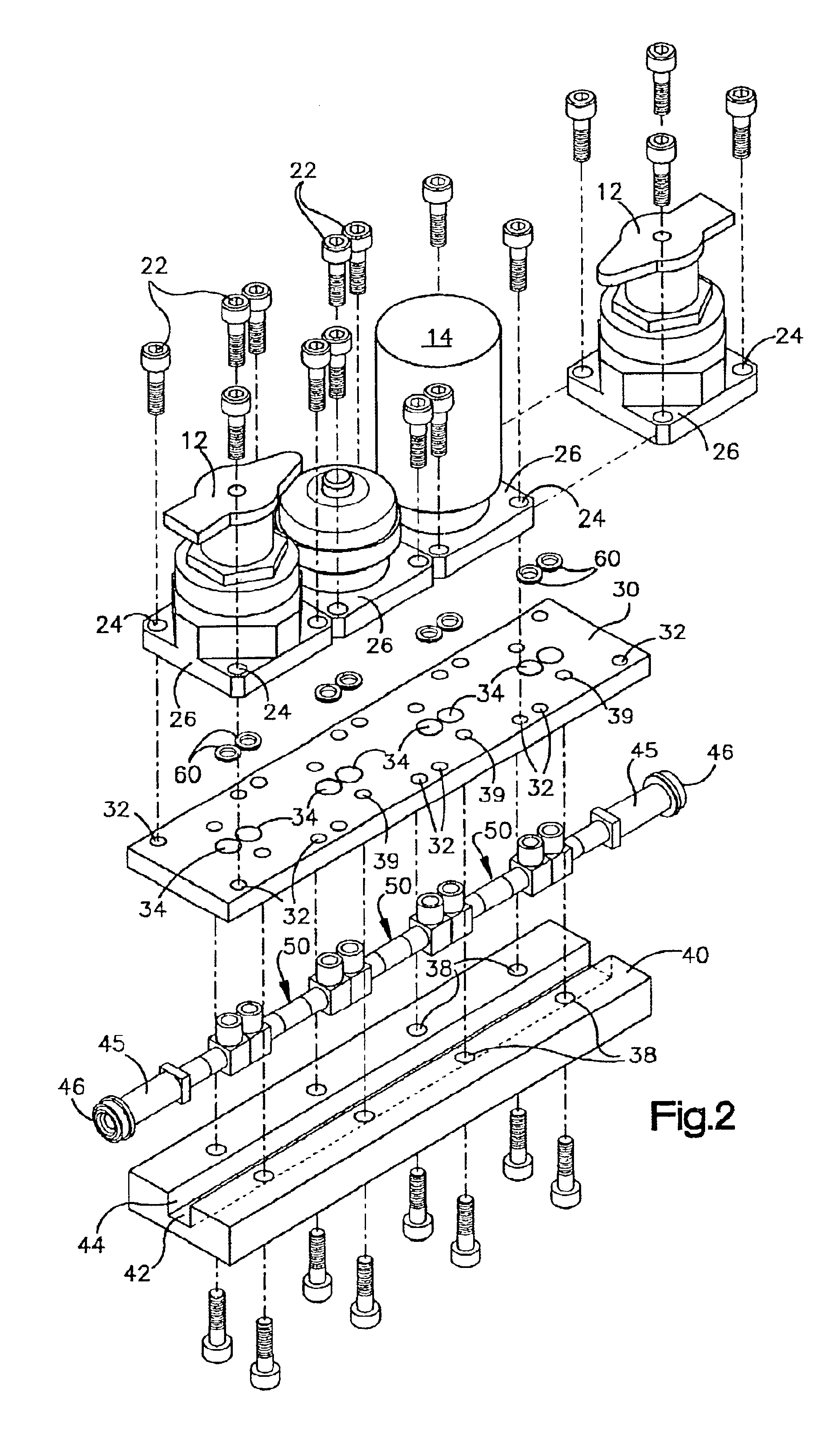 Modular surface mount manifold