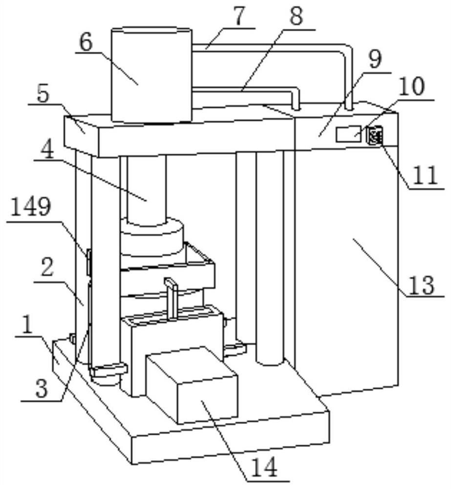 A tight sandstone pressure gradient testing device