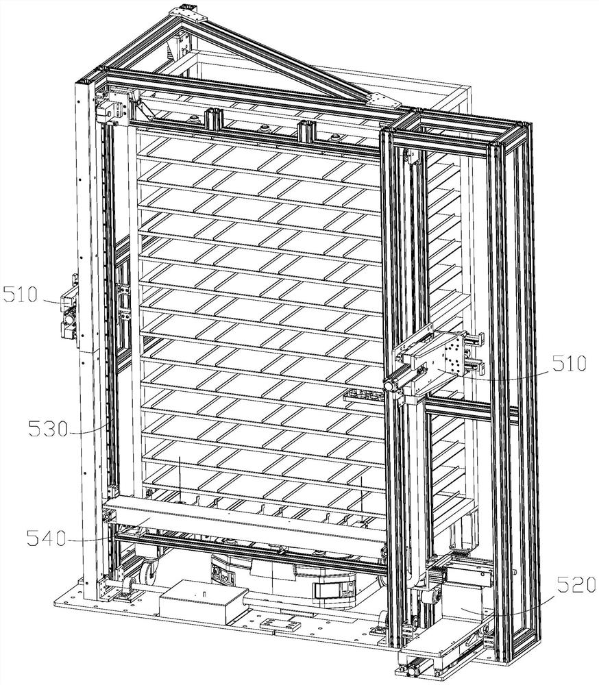 Automatic egg trolley positioning device in vaccine production process