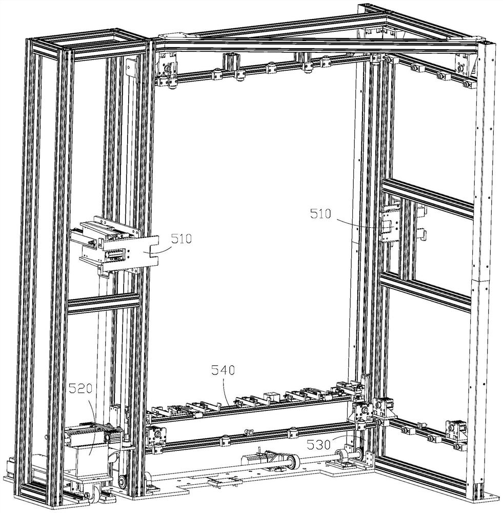 Automatic egg trolley positioning device in vaccine production process