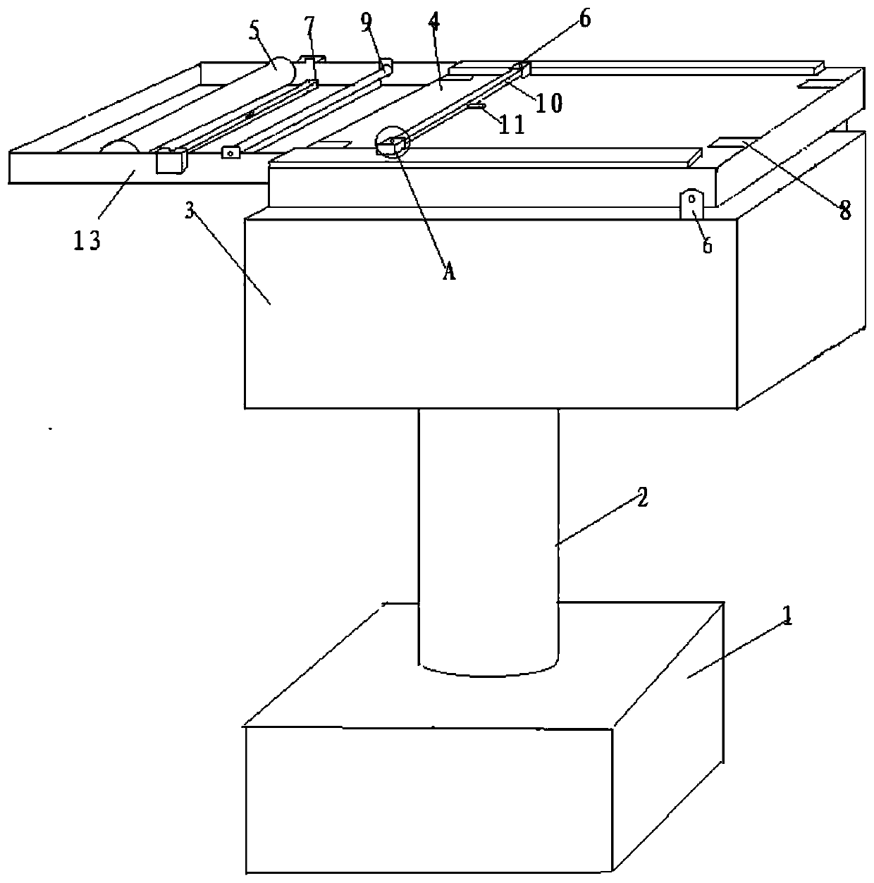 Drawing board with automatic drawing paper cutting function for artistic design