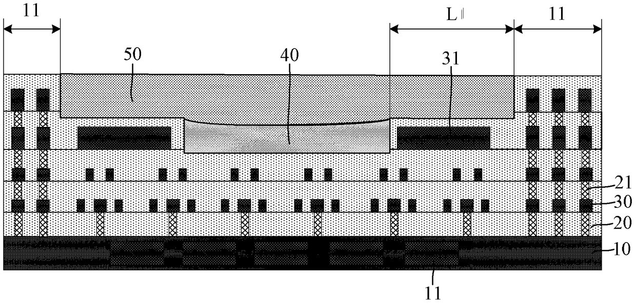 Image sensor interlayer dielectric layer groove and method for forming image sensor