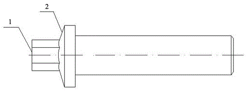 Method for thermally upsetting and forming flange plate bolt head