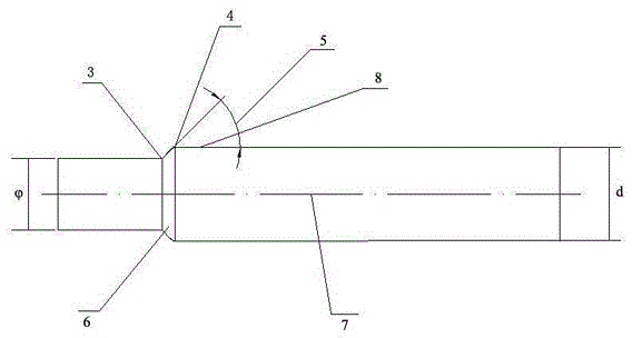 Method for thermally upsetting and forming flange plate bolt head