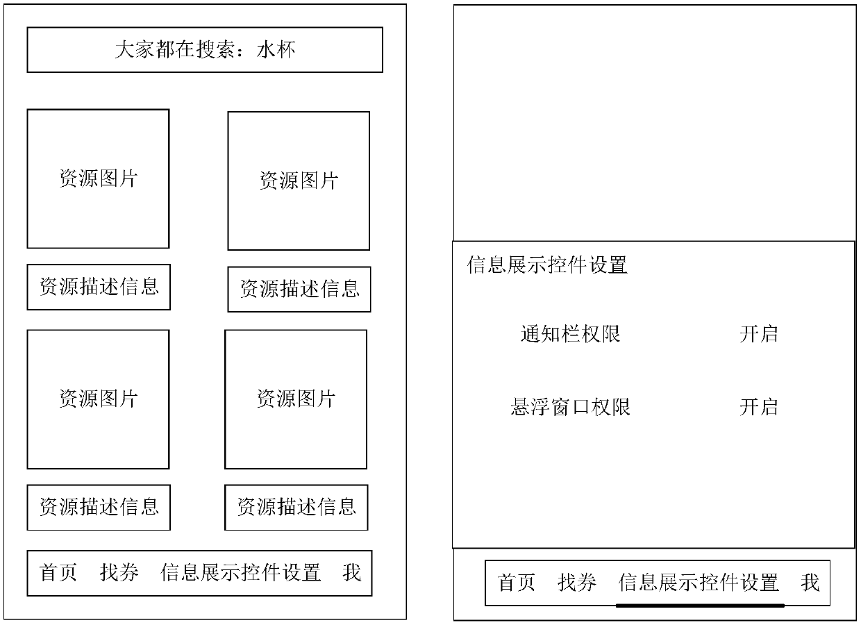 Display method of target resource information and information providing method and device