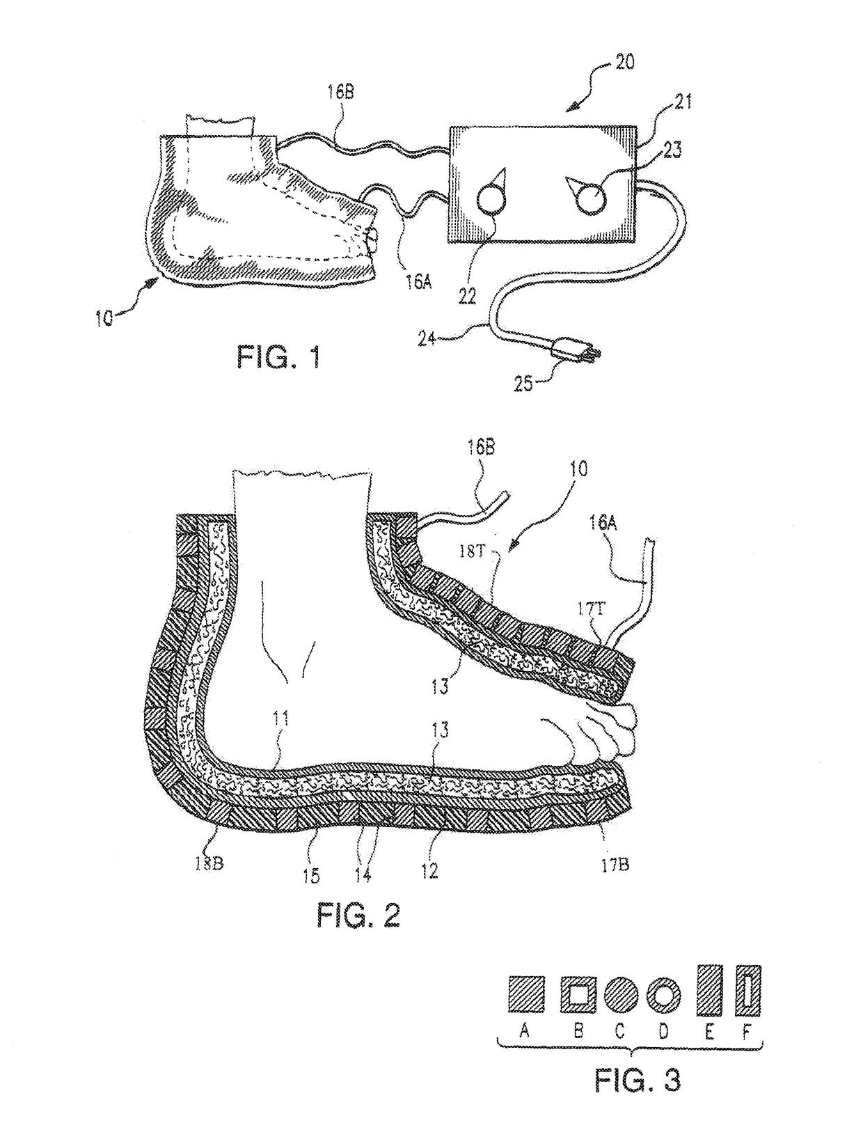 Three-coil magnetic pulsations system for the treatment of foot pain