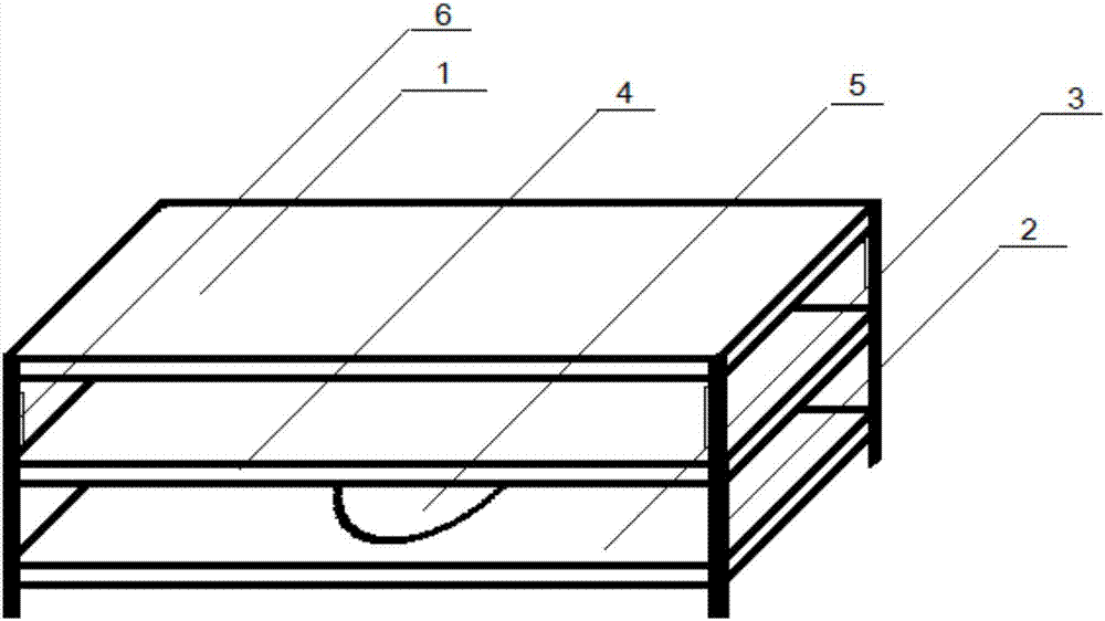 Height-adjustable tea table with heating function