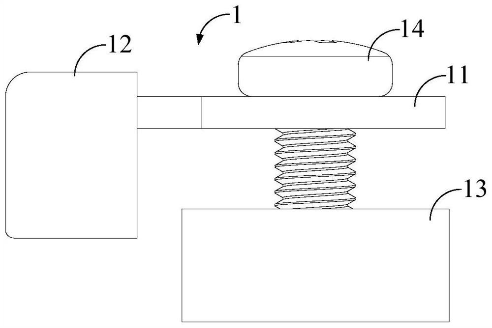 Press block assembly, door assembly and laundry treatment device