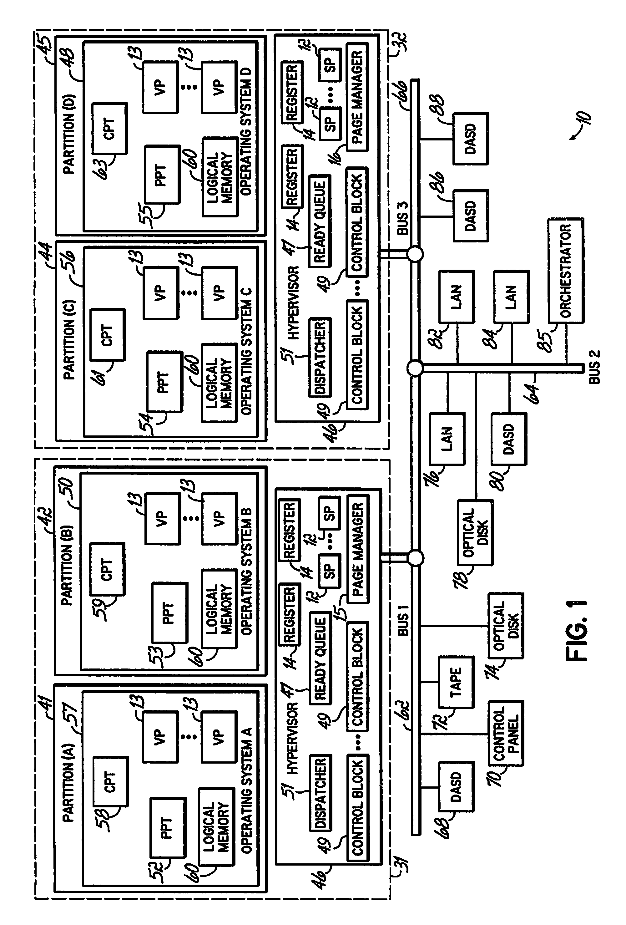 System and method for tracking the memory state of a migrating logical partition