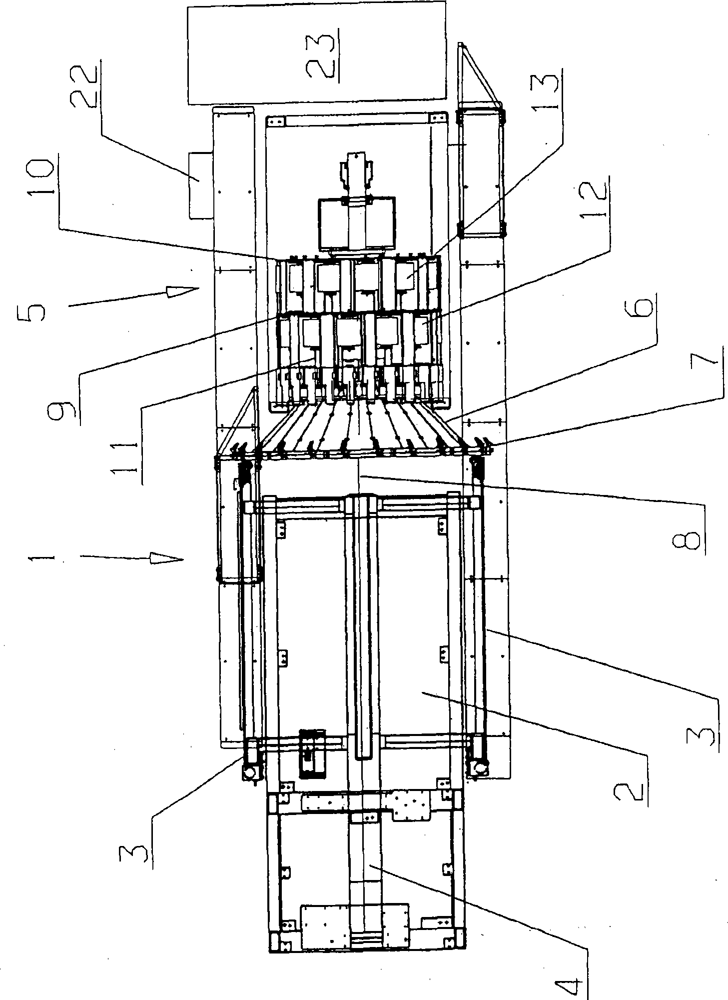 Rotating creels for jacquard chain warpers, jacquard chain warpers and method for measuring bobbin diameters