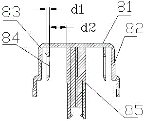 Mold for producing automobile glass switch button and mold opening method of mold