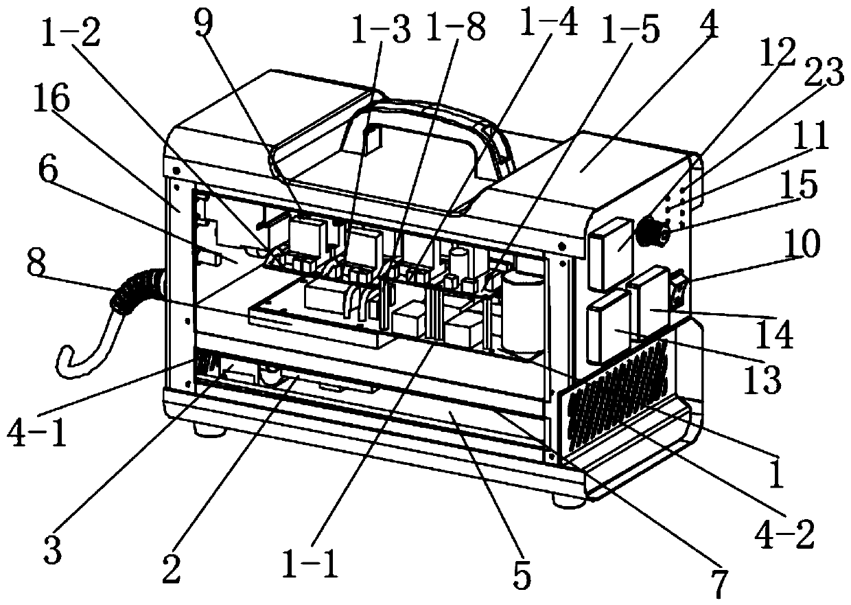 Electromagnetic heater power with over-voltage protection function