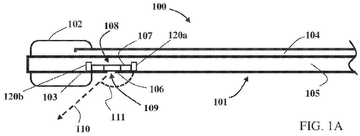 Balloon catheter with fortified proximal outlet port, and manufacturing thereof