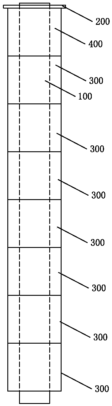 Novel solar bracket power generation column with protective cover