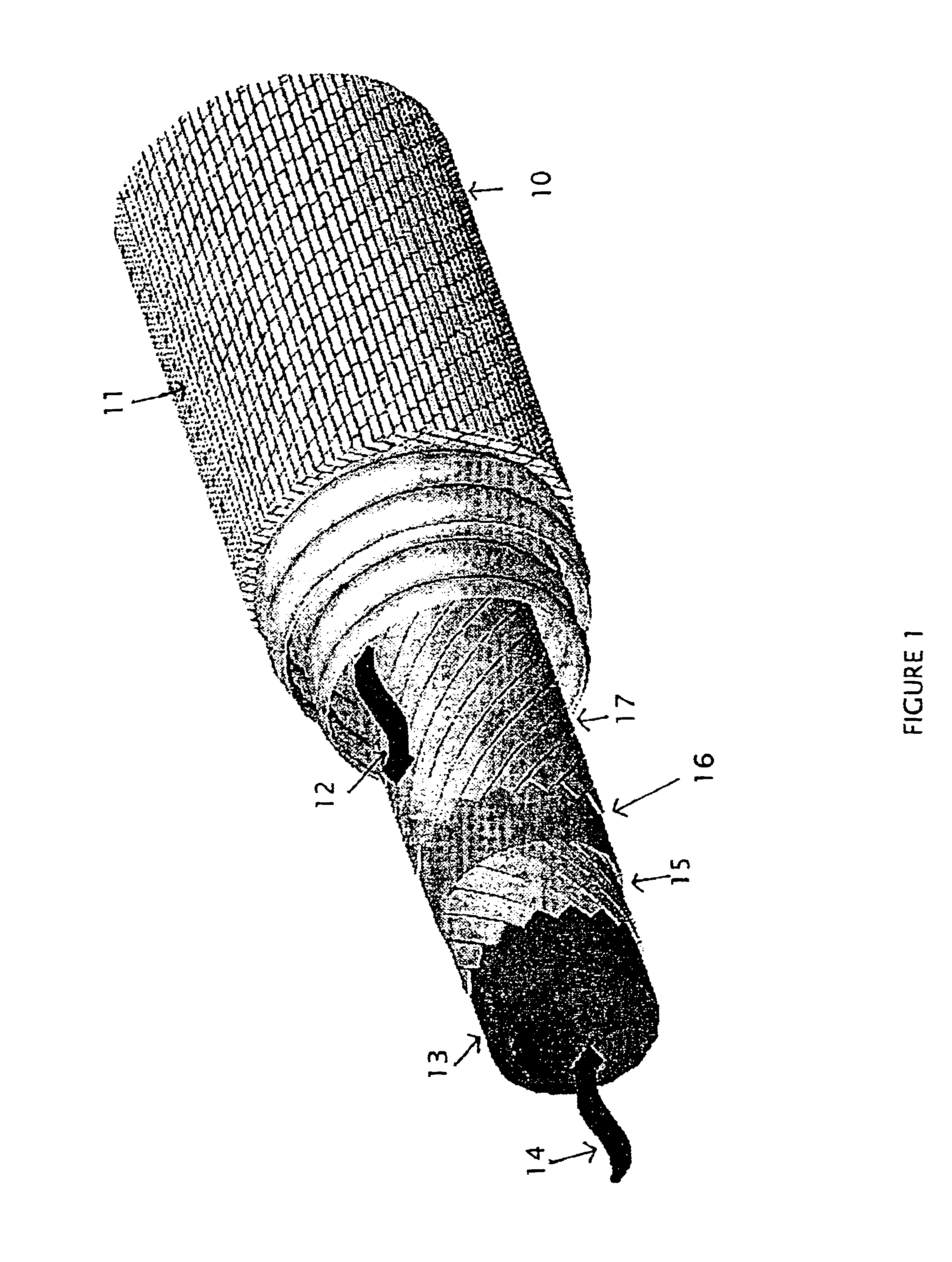 Superconducting cable having a flexible former