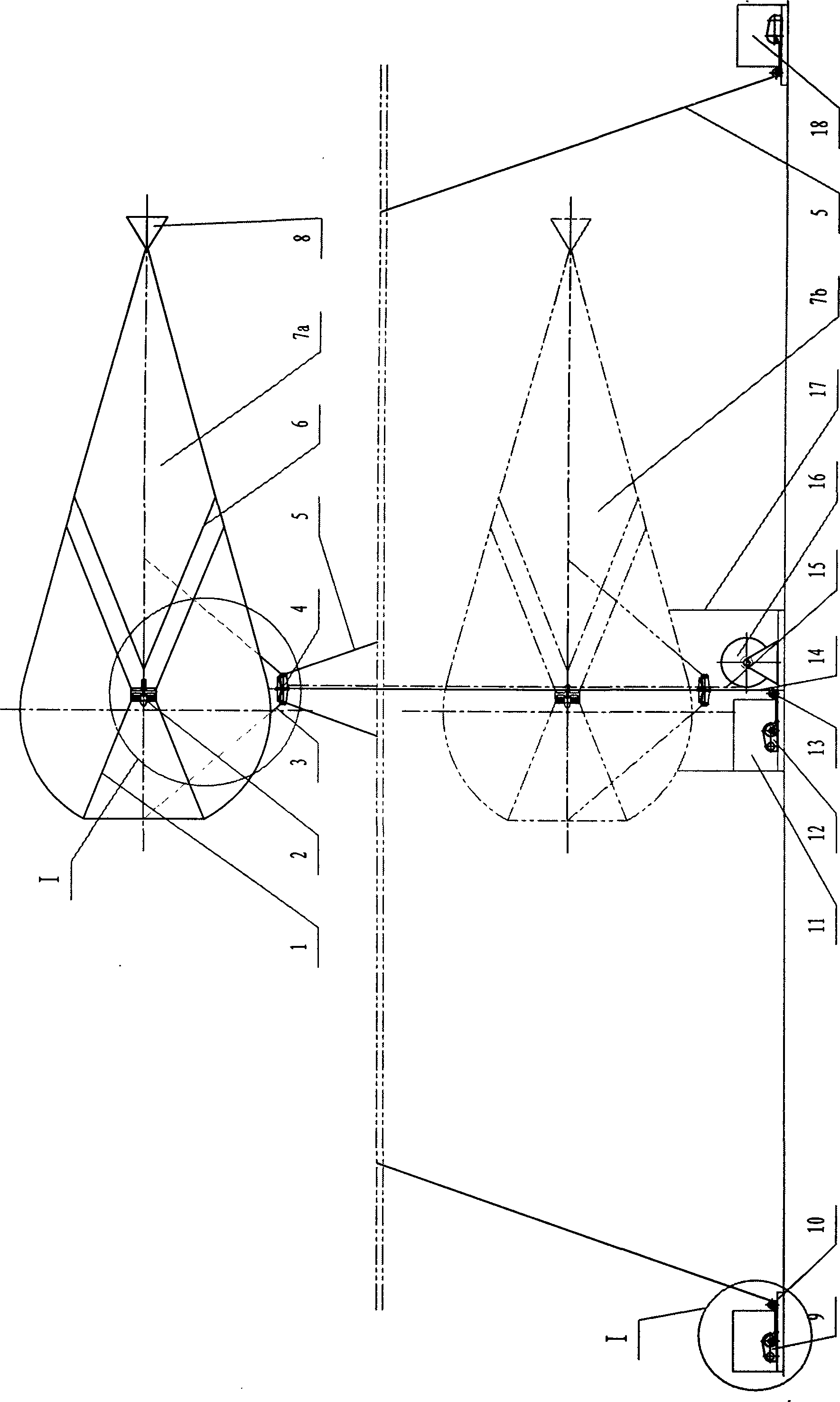 Balloon suspension high altitude wind power plant