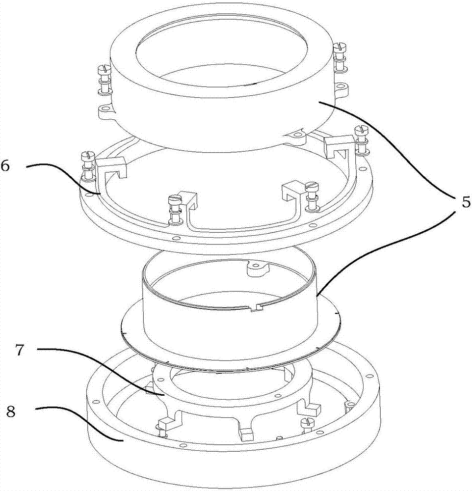 Welding device and method for assembling optical fiber gyro