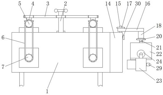 Power cable foreign matter cleaning device and use method