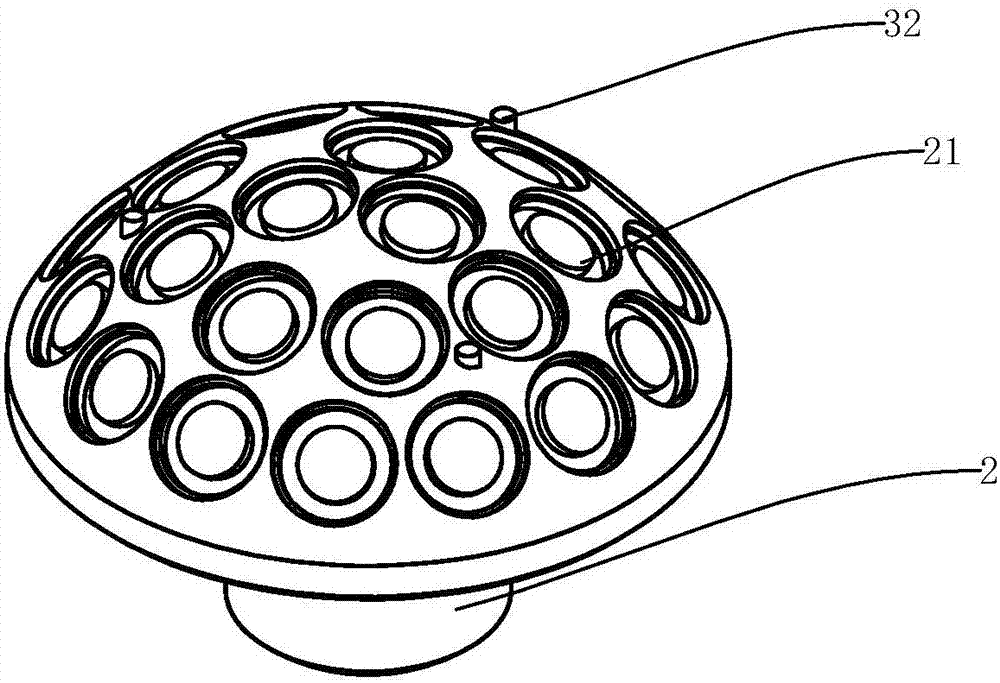 Thin edge lens drilling dish assembly