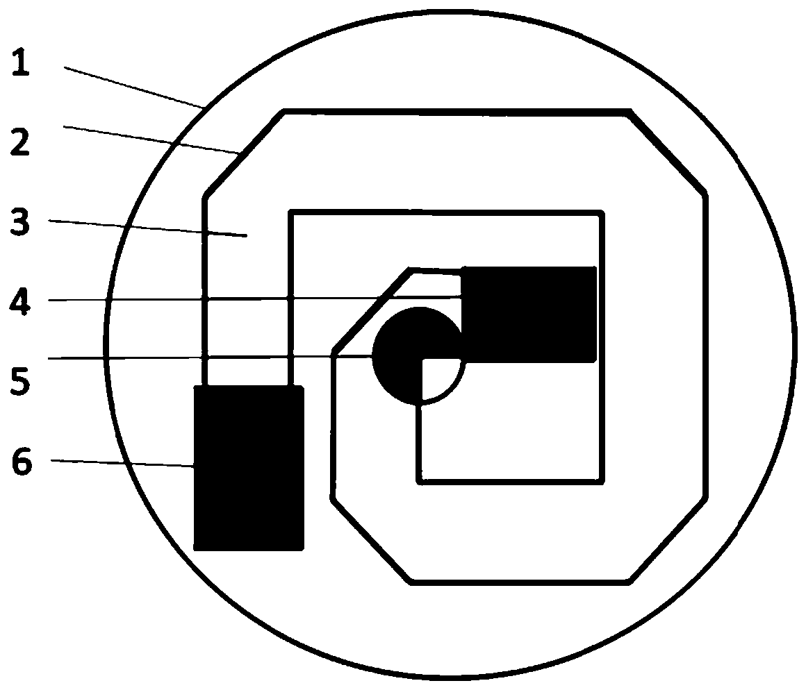 Gas sensor probe based on multi-point reflected spiral light path and detecting device