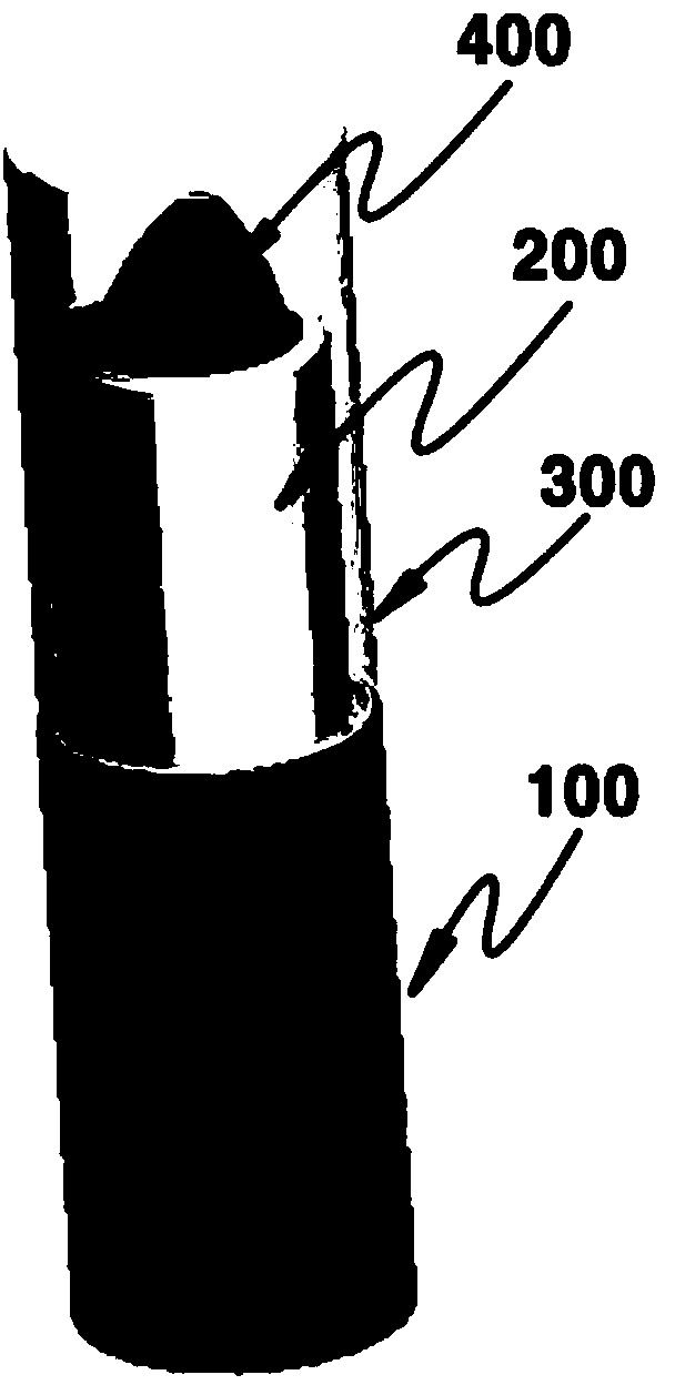 Slide type lipstick case structure