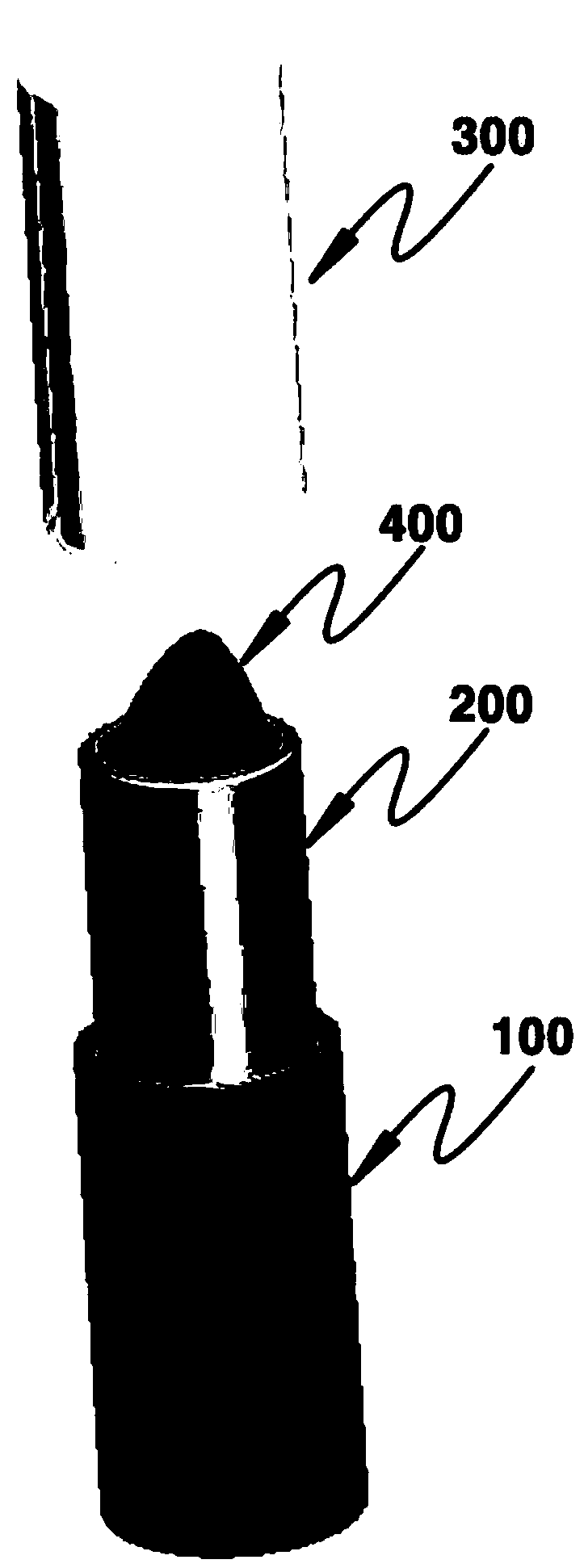 Slide type lipstick case structure