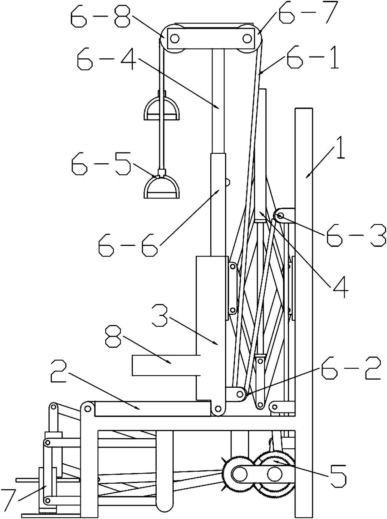 Multi-purpose rehabilitation chair realizing synchronous movement of hands and feet and use method of multi-purpose rehabilitation chair