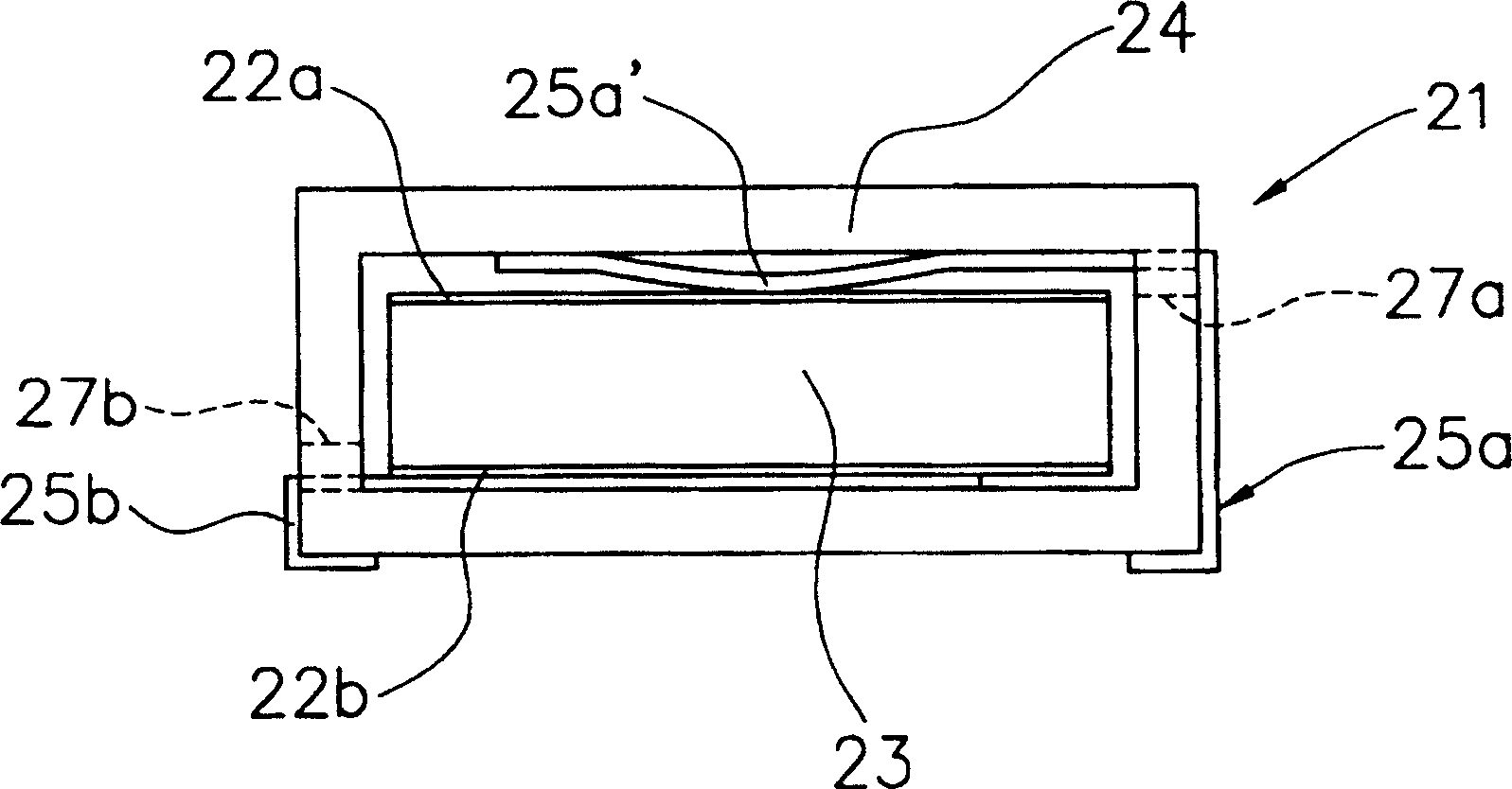 Face mounting positive temp coofficient thermister and its manufacturing method