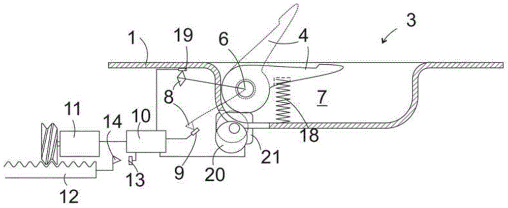 Hand brake device for a vehicle