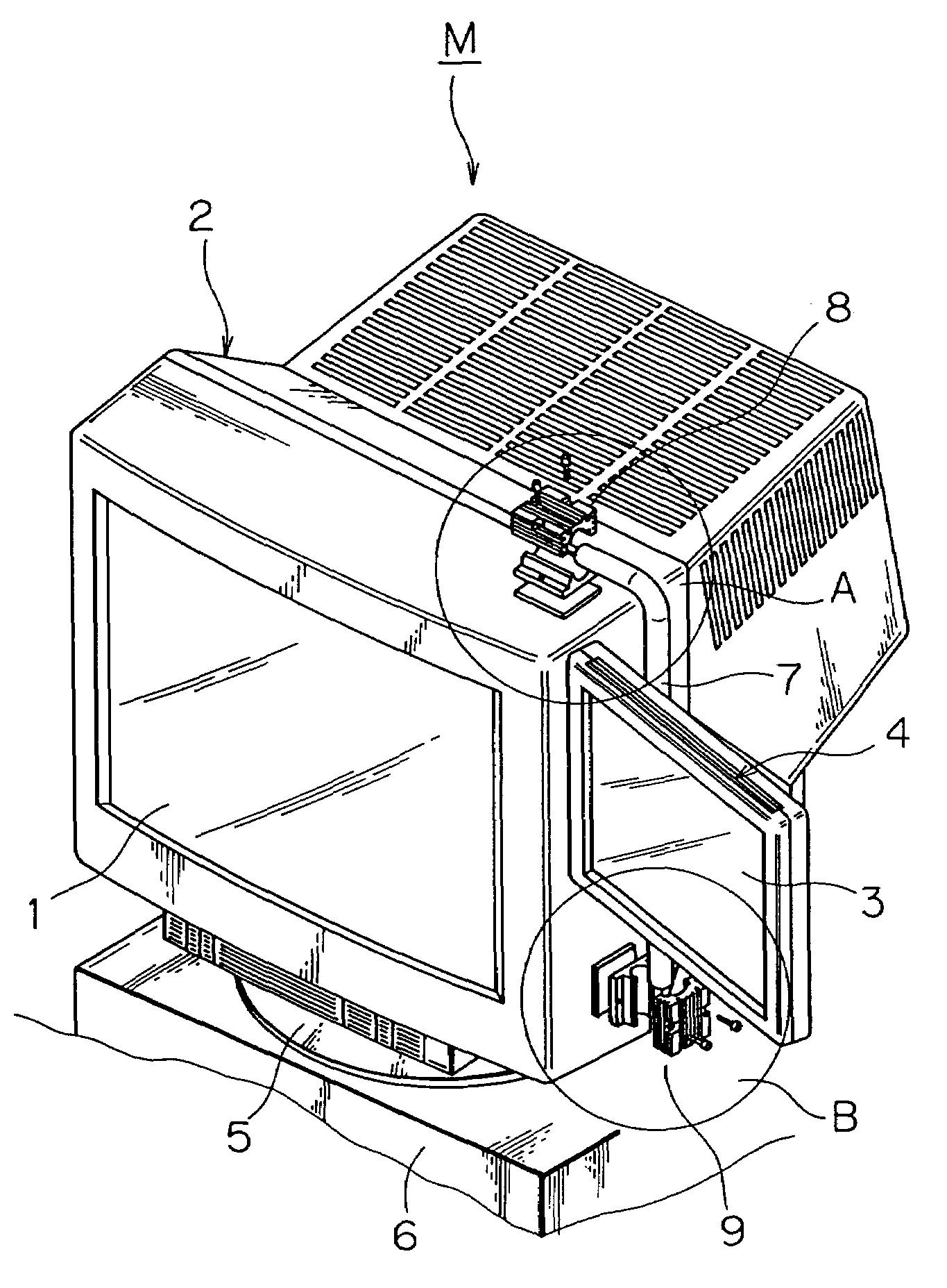 Multi-monitor, auxiliary monitor, and monitor supporter