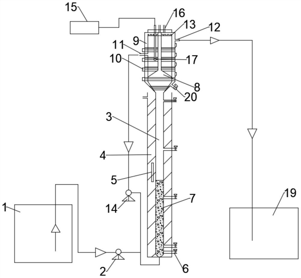 Composite biological denitrification wastewater treatment device