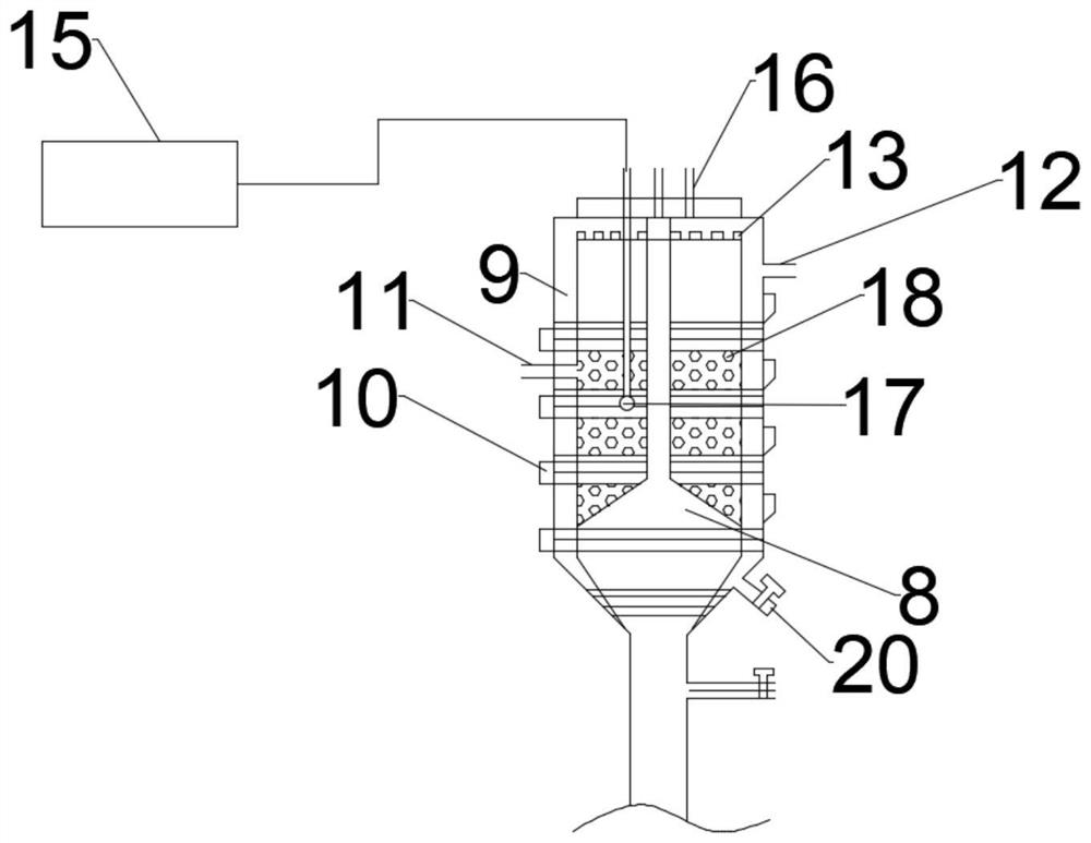 Composite biological denitrification wastewater treatment device