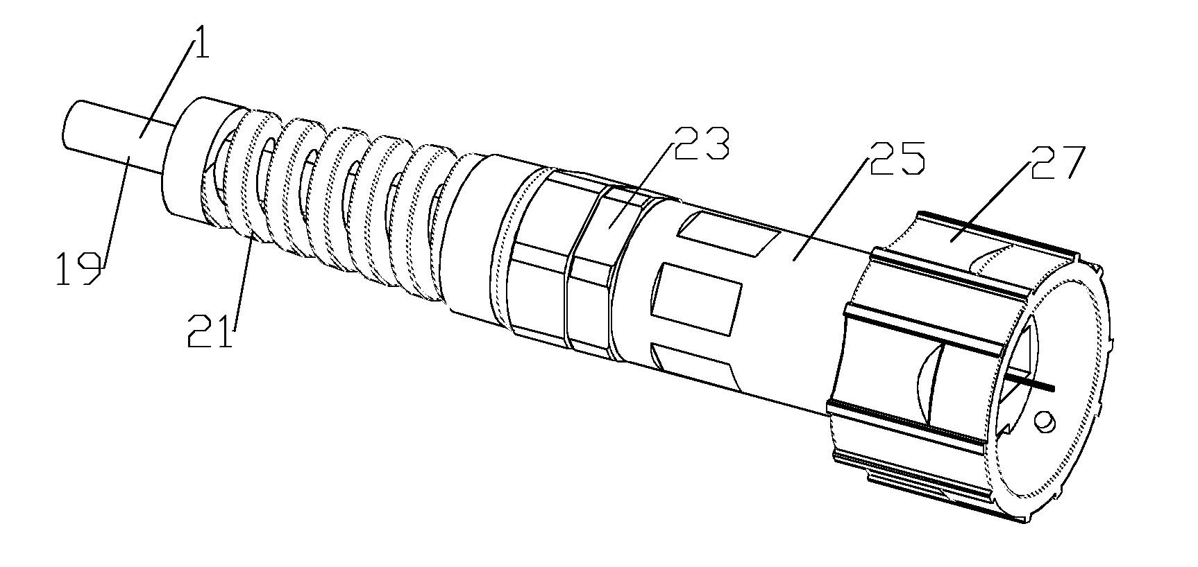 Robust optical crimp connector