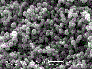 Synthetic method for magnetic metal organic framework composite material coated by [Cu3(btc)2] on surfaces of ferroferric oxide microspheres and application of composite material