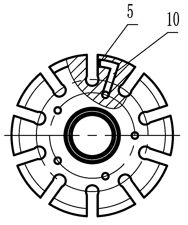 Automotive hydraulic vane pump motor and switching control hydraulic system thereof