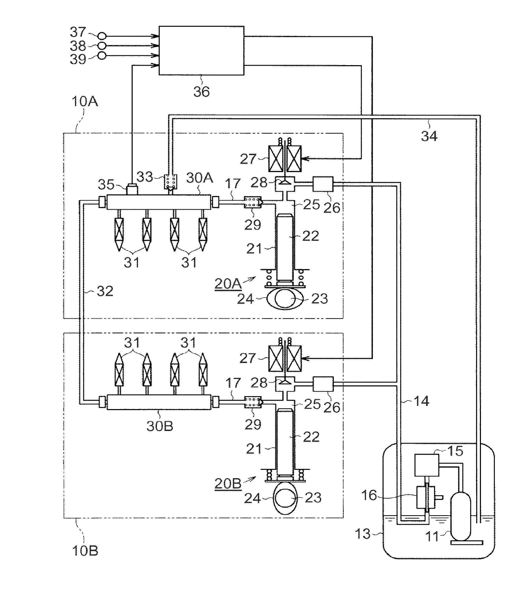 Fuel supply device and fuel supply method for internal combustion engine